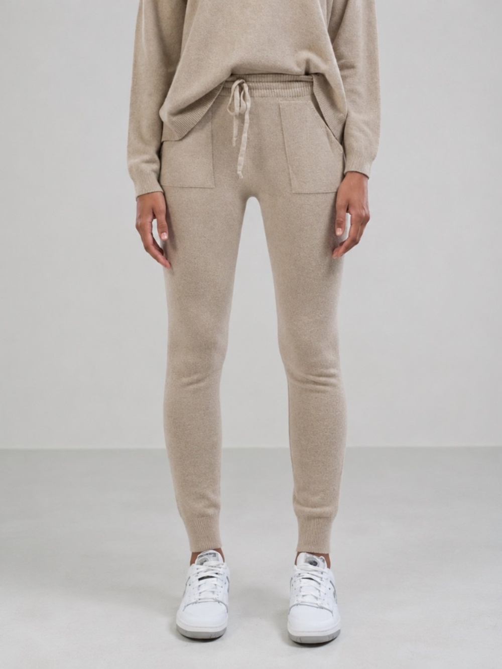 NWOT JAKI London Oatmeal Luxury Knit Jogger Lounge Pants XS